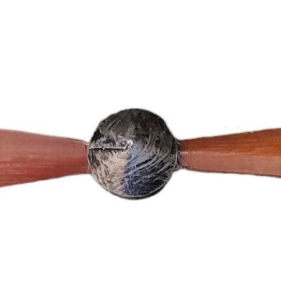 Airplane Propeller Blade Stylish Red Metal Spinner Pawnee Indian Wall Decor 28" - Picture 3 of 10